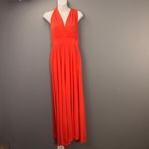 Free People Beach NWT Coral Wide Leg Dani Convertible Open Back Jumpsuit Sz SP